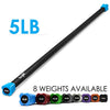 Yes4All Total Body Workout Weighted Pilates Bar, Body Bar For Exercise, Therapy, Aerobics, and Yoga, Strength Training, 5lbs