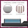 Hair Straightener Brush, TYMO Ring Hair Straightener Comb Straightening Brush for Women with 5 Temps 20s Fast Heating & Dual Voltage