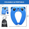 RafaLife Bath Toys - [Upgrade Splash Guard - Stable] Portable Toilet Training Seat for Toddlers, Boys & Girls. Folding Travel Potty Seat. Extra Stable, Powerful and Safe, with Handy Carry Bag (Blue)