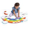 Peaceable Kingdom Shimmery Rainbow Floor Puzzle - 3 Feet Wide - 35 Pieces, for Kids Ages 3 and up