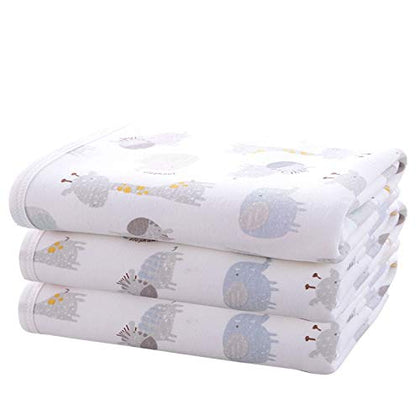 Baby Diaper Changing Pad Liners(22X27.5 inches) Soft Cotton Waterproof Changing Pad for Baby Underpads Mattress Pad Sheet Protector Portable Reusable Urine Pads for Travel Gear Pack of 3
