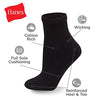 Hanes womens 10-pair Value Pack Ankle fashion liner socks, Black, 9-May US