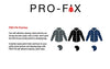 PRO FIX Down Jacket Repair Patches - Easy to Use, Pre-Cut, Self-Adhesive, Soft, Waterproof, Tear-Resistant Rip-Stop Nylon Fabric to Fix Holes/Tears in Clothing, Down Jackets, Outdoor Gear (Black)
