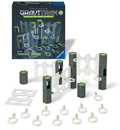 Ravensburger GraviTrax PRO Vertical Expansion Set - Marble Run and STEM Toy for Boys and Girls Age 8 and Up - Expansion for 2019 Toy of The Year Finalist GraviTrax, Gray