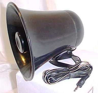 PA Horn Speaker w/Plug & Wire - 5 inch for CB/Ham Radio