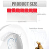 4PCS Toilet Seat Splash Guard,Potty Training Pee Splash Guard for Boys,Urine Deflector with Superglue,Prevents Kids and Adults from Peeing Splash-Upgrade Super Stickiness (4pcs)