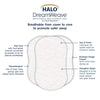 HALO DreamWeave Breathable Mesh BassiNest Mattress Replacement Pad - 100% Machine Washable Cover - Hypoallergenic, Non-Toxic Materials - 30 x 18 x 1.3