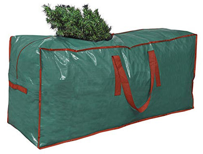 Propik Christmas Tree Storage Bag | Fits Up to 9 Ft. Tall Disassembled Tree | 65 X 15 X 30 Holiday Tree Storage Case | Xmas Storage Container with Handles and Sleek Zipper (Green)
