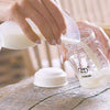 haakaa Manual Breast Pump 4oz/100ml and Ladybug Milk Collector 2.5oz/75ml Combo for Breastfeeding, Made of Food Grade Silicone