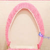 GVTTX Bath mat Cute Cartoon Pink 4 PCS Bathroom Set Toilet Cover WC Non Slip Bath Mat - Toilet Contour Rug Closestool Lid Cover, Seat Cushion,Tissue Box Set (Pink).