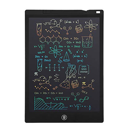 LCD Writing Tablet, 12 Inch Kids Toys Colorful Doodle Board, Toddler Girl Toys for 3 4 5 6 7 8 Year Old Boys Baby, Drawing Doodle Pad Christmas Birthday Gift for Children (Black)