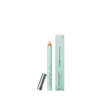 Contours Rx Colorset All-In-One Eyeshadow Primer & Contour Pencil - Jumbo Makeup Primer to Highlight, Brighten, Conceal Uneven Skin Tones & Enhance Eye Shadow Color - Gluten-Free & Vegan (4.59 g)