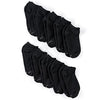 Hanes womens 10-pair Value Pack Low Cut athletic socks, Black, 5 9 US