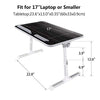 Laptop Bed Tray Table, Nearpow (Larger Size) Adjustable Laptop Bed Stand, Portable Standing Table with Foldable Legs, Foldable Lap Tablet Table for Sofa Couch Floor - Large Size
