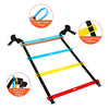 FENGDU Agility Ladder Speed Training Equipment, 9 Rung 13FT Sports Agility Ladders Set Workout Ladder with 10 Disc Cones for Soccer, Speed, Football Fitness Feet Training (Multicolor)