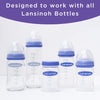 Lansinoh NaturalWave Baby Bottle Nipples, Fast Flow, Size 4L, Anti-Colic, 2 Count