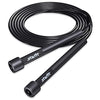 STARFIT Lightweight Jump Rope with Plastic Handles for Fitness and Exercise - Adjustable - Tangle-Free Skipping Rope for Crossfit, Gym, Cardio and Endurance Training, Workout (Black)