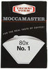 Technivorm Moccamaster 85090 Cup-One Paper Filters, 80 count, White