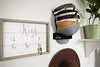 Dome Dock The Original USA-Made Hat Rack and Compact Hat Organizer for Wall Installation, 20 Hat Capacity, Black
