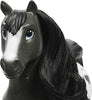 Mattel Spirit Untamed Herd Horse (Approx. 8-in), Moving Head, Black Pinto with Long Black Mane & Playful Stance, Great Gift for Horse Fans Ages 3 Years Old & Up (GXD98)