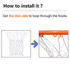 Basketball Net Replacement - Amble Heavy Duty Net in All Weather for Indoor and Outdoor - Fits 12 Loops Rim