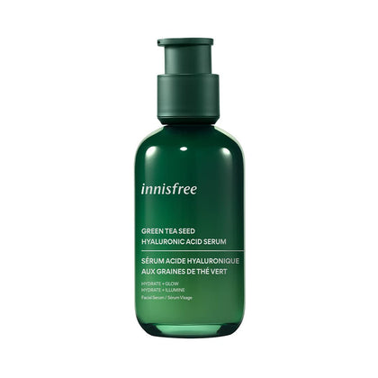 innisfree Green Tea Hyaluronic Acid Hydrating Serum: Hydrate, Visibly Soothe and Support the Moisture Barrier
