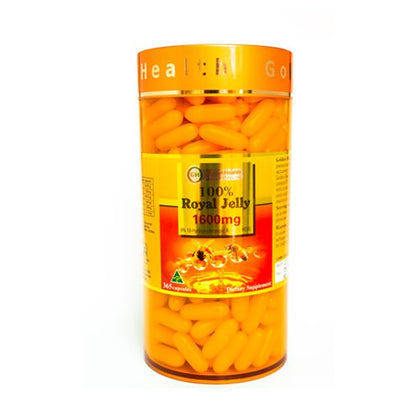 Golden Health Royal Jelly 1600mg 365 Capsules 6% 10-HDA Australian Made