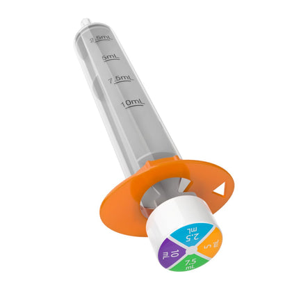 Ezy Dose Kids Baby Oral Syringe & Dispenser, True Easy Design for Liquid Medicine, 10 mL/2 TSP, Color Coded