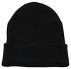 Top Level Unisex Cuffed Plain Skull Beanie Toboggan Knit Hat/Cap, Blk
