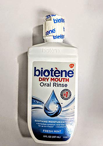 Biotene Dry Mouth Oral Rinse, Fresh Mint 8 oz (Pack of 2)