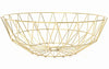 IWALYA Gold Fruit Basket for Kitchen - Large Decorative Bowl for Gold Decor Accents - Gold Kitchen Accessories for Modern Kitchen Decor - Gold Baskets for Decor