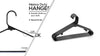 Utopia Home Plastic Hangers 50 Pack - Clothes Hanger with Hooks - Skirt Hangers - Durable & Space Saving Coat Hanger - Heavy Duty Black Hangers for Coats, Skirts, Pants, Dress, Etc.