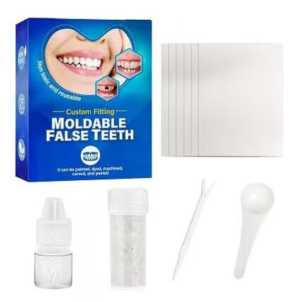Tooth Repair Kit, Moldable Tooth Filling Repair Kit- Fixing Missing and Broken Replacements, Dental Care Kit DIY at Home, Make You Smile Confidently Again