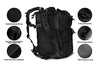 24BattlePack Tactical Backpack | 1 to 3 Day Assault Pack | Combat Veteran Owned Company |40L Bug Out Bag (Black)