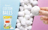 Natural Cotton Balls Cotton Swabs For Nail & Make-Up Removal - 50 Cotton Balls In One Pack
