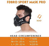 FDBRO Sports Mask 12 Breathing Levels Pro Workout Mask for Fitness,Running,Resistance,Cardio,Endurance Mask for Fitness Sport Mask (M, Silver Black)