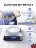 ?NASA-Grade?33lb Food Kitchen Digital Scale,?Bread Meat Cookies Measures Precisely?Weight Grams and Ounces for Baking Cooking,1g/0.1oz Precise Graduation,304 Stainless Steel,Waterproof Tempered Glass