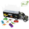 AOKESI Car Toys Transport Carrier Truck Dinosaur Toys for 3-12 Years Old Boys and Girls (Includes 6 Dinosaurs and 6 Mini Car)