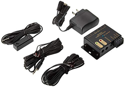IR Repeater System - Hidden IR Control System for Home Theater Infrared Extender System Kit, Black