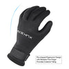 XUKER Water Gloves, 3mm & 5mm Neoprene Five Finger Warm Wetsuit Winter Gloves for Scuba Diving Snorkeling Paddling Surfing Kayaking Canoeing Spearfishing Skiing (3mm-Black, XS)