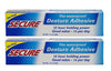 Secure Waterproof Denture Adhesive - Zinc Free - Extra Strong 12 Hour Hold - 1.4 oz (Pack of 2)