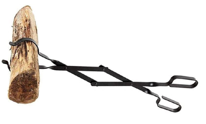 Rocky Mountain Goods Firewood Tongs - Reinforced Wrought Iron for extra strength - 26 - Log grabber for up 12 thick logs - Log - Rust resistant finish fireplace tongs for indoor / outdoor (1)