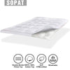 SOPAT Extra Thick Mattress Topper Twin 400TC Cotton Pillow Top Breathable Mattress Pad Protector with 8-22