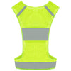IDOU Reflective Vest Safety Running Gear with Pocket, Ultralight &Adjustable Waist&360°High Visibility for Running,Jogging,Biking,Motorcycle,Walking,Women & Men (neon Yellow) (neon Yellow, Large)