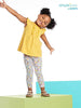 Simple Joys by Carter's Toddler Girls' 3-Piece Playwear Set, Denim/Mustard Yellow/White Floral, 3T