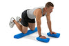 ProsourceFit Flex Foam Half-Round Rollers 12 for Muscle Massage, Physical Therapy, Core & Balance Exercises Stabilization, Pilates, Blue 12'x3', 12 x 3-inches