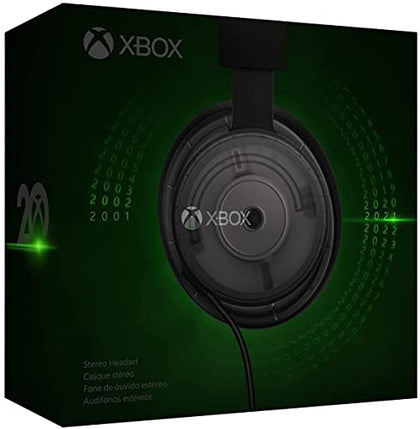 Xbox Stereo Headset 20th Anniversary Special Edition - for Xbox Series X/S, Xbox One, & Window 10 PCs - Ultra-Soft, Large earcups - Supports Windows Sonic Spatial Sound - Flexible, Lightweight des
