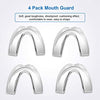 Kids Mouth Guard for Grinding Teeth, Pack of 4 Night Sleep Teeth Guards, Eliminates TMJ & Teeth Clenching, Stops Bruxism, Teeth Whitening Tray, Sport Athletic Mouth Guard (Kid Size only fit for Kids)