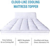 Marine Moon Mattress Topper Twin, Cooling Plush Pillow Top Mattress Pad Feather Bed Topper, Hotel Quality Down Alternative Pillow Topper Extra Thick Mattress Toppers (Twin 39