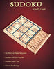 BOHS Wooden Sudoku Board Game with Drawer - with Book of 100 Sudoku Puzzles for Adults - Brain Teaser Desktop Toys
